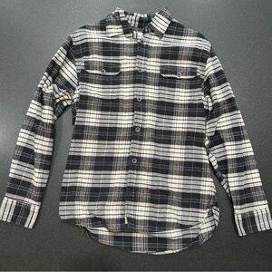 Jachs Black and White Checkered Men's Flannel Shirt
